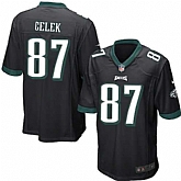 Nike Men & Women & Youth Eagles #87 Brent Celek Black Team Color Game Jersey,baseball caps,new era cap wholesale,wholesale hats